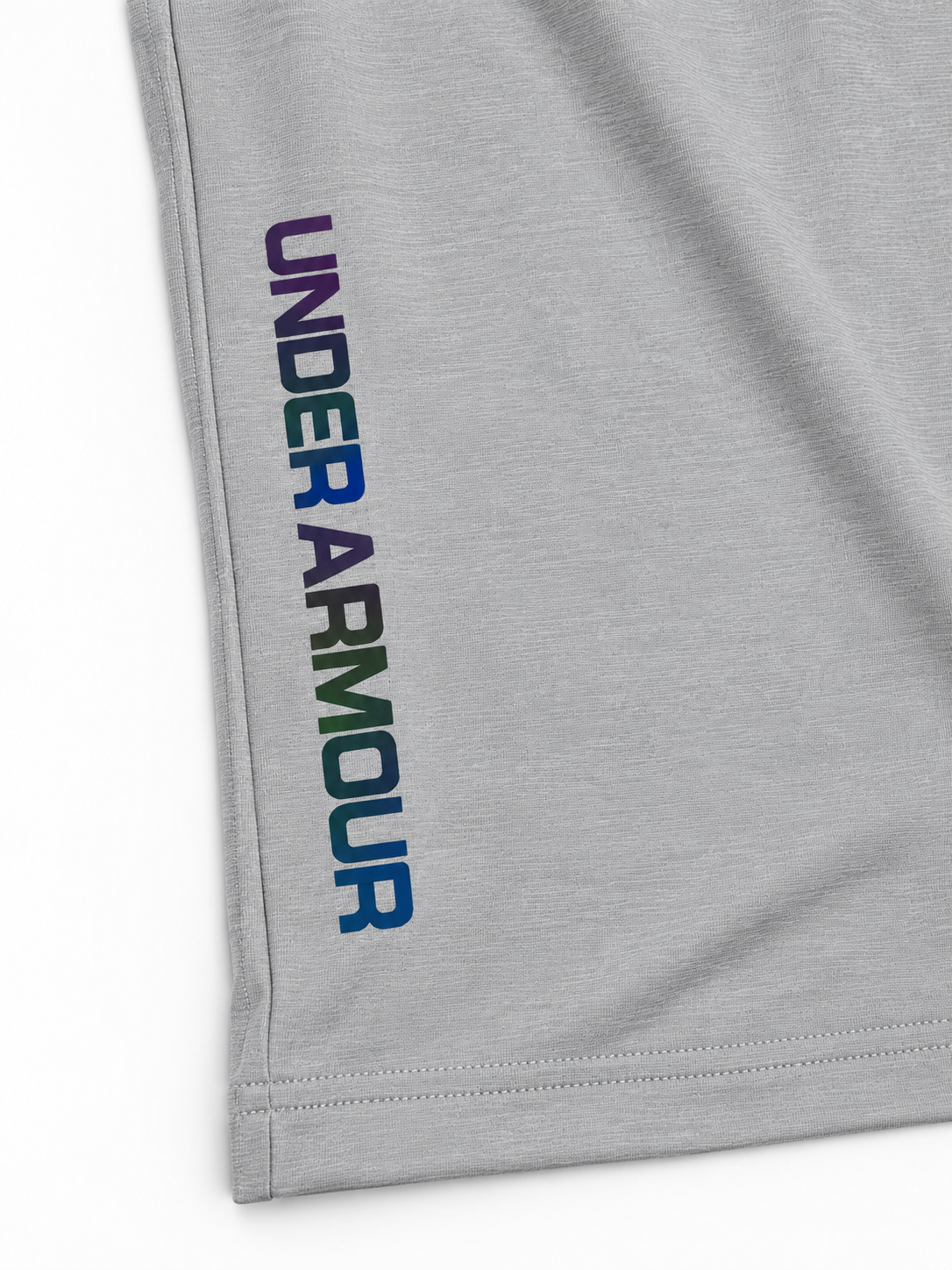 Grey UA Shirt hem detail
